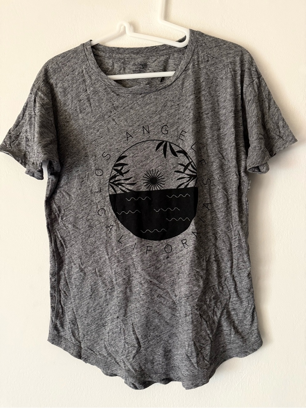 Madewell S Gray Short-Sleeve Graphic Tee